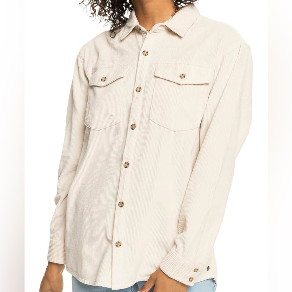 BEARPAW Cream Fleece-Lined jacket Size L